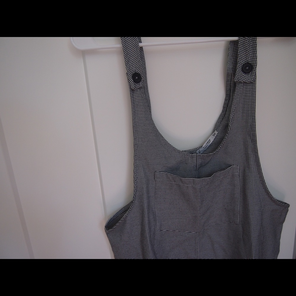 Pull & Bear Checkered Jumper Dress